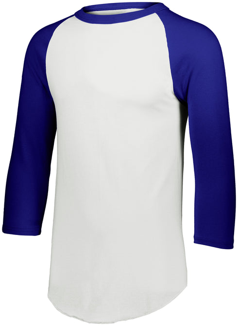 Augusta Sportswear Youth Baseball Jersey 2.0 (4421), Color 'White/Purple'